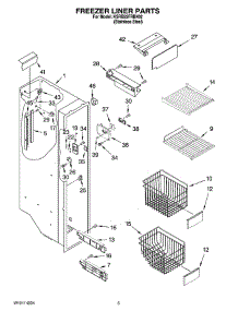 04 - Freezer Liner Parts parts for Kitchenaid Refrigerator KSRB22FRBX02 from AppliancePartsPros.com