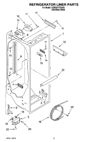 02 - Refrigerator Liner Parts parts for Kitchenaid Refrigerator KSRB22FTBX00 from AppliancePartsPros.com