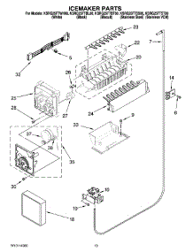 12 - Icemaker Parts, Optional Parts (Not Included) parts for Kitchenaid Refrigerator KSRG25FTST00 from AppliancePartsPros.com