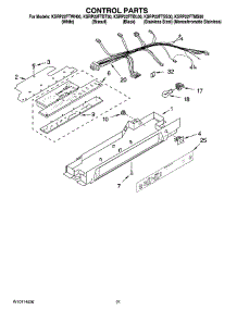 12 - Control Parts, Optional Parts (Not Included) parts for Kitchenaid Refrigerator KSRP22FTMS00 from AppliancePartsPros.com