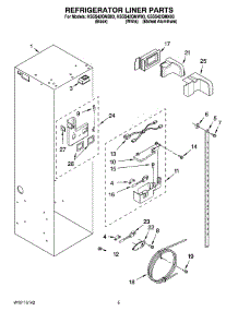 04 - Refrigerator Liner Parts parts for Kitchenaid Refrigerator KSSS42QMX03 from AppliancePartsPros.com