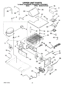 13 - Upper Unit Parts parts for Kitchenaid Refrigerator KSSS42QMX03 from AppliancePartsPros.com