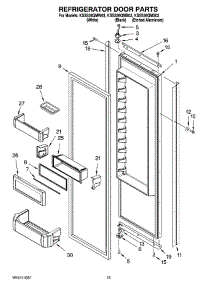 10 - Refrigerator Door Parts parts for Kitchenaid Refrigerator KSSS36QMX03 from AppliancePartsPros.com