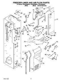 08 - Freezer Liner And Air Flow Parts parts for Kitchenaid Refrigerator KSSS36QMB03 from AppliancePartsPros.com