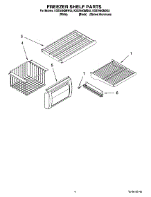 03 - Freezer Shelf Parts parts for Kitchenaid Refrigerator KSSS48QMW03 from AppliancePartsPros.com