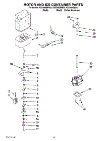 09 - Motor And Ice Container Parts parts for Kitchenaid Refrigerator KSSS48QMW03 from AppliancePartsPros.com