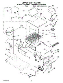 13 - Upper Unit Parts parts for Kitchenaid Refrigerator KSSS48QMW03 from AppliancePartsPros.com