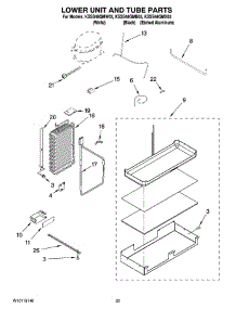 14 - Lower Unit And Tube Parts parts for Kitchenaid Refrigerator KSSS48QMW03 from AppliancePartsPros.com