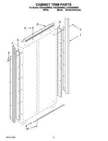 02 - Cabinet Trim Parts parts for Kitchenaid Refrigerator KSSS36QMW03 from AppliancePartsPros.com