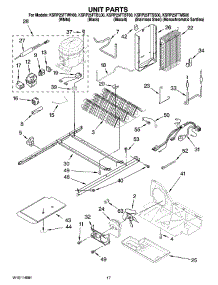 11 - Unit Parts parts for Kitchenaid Refrigerator KSRP25FTBT00 from AppliancePartsPros.com