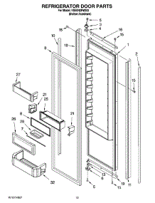 09 - Refrigerator Door Parts parts for Kitchenaid Refrigerator KSSO42FMX03 from AppliancePartsPros.com
