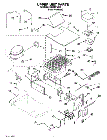 11 - Upper Unit Parts parts for Kitchenaid Refrigerator KSSO42FMX03 from AppliancePartsPros.com