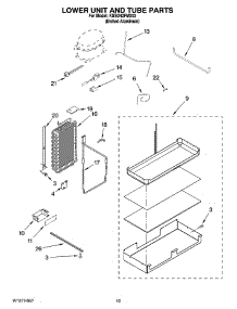12 - Lower Unit And Tube Parts parts for Kitchenaid Refrigerator KSSO42FMX03 from AppliancePartsPros.com