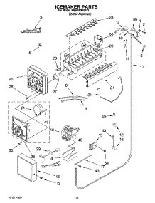 13 - Icemaker Parts parts for Kitchenaid Refrigerator KSSO42FMX03 from AppliancePartsPros.com