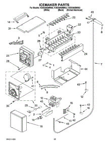 15 - Icemaker Parts parts for Kitchenaid Refrigerator KSSS36QMW03 from AppliancePartsPros.com