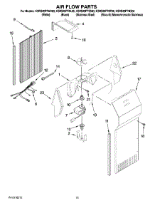 09 - Air Flow Parts parts for Kitchenaid Refrigerator KSRS25FTWH00 from AppliancePartsPros.com