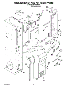 08 - Freezer Liner And Air Flow Parts parts for Kitchenaid Refrigerator KSSS36FMX03 from AppliancePartsPros.com