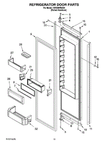 09 - Refrigerator Door Parts parts for Kitchenaid Refrigerator KSSS36FMX03 from AppliancePartsPros.com