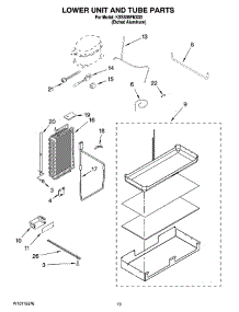 12 - Lower Unit And Tube Parts parts for Kitchenaid Refrigerator KSSS36FMX03 from AppliancePartsPros.com