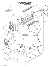 13 - Icemaker Parts parts for Kitchenaid Refrigerator KSSS36FMX03 from AppliancePartsPros.com