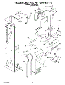 08 - Freezer Liner And Air Flow Parts parts for Kitchenaid Refrigerator KSSC48FMS03 from AppliancePartsPros.com