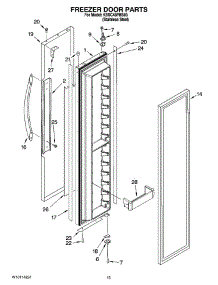 10 - Freezer Door Parts parts for Kitchenaid Refrigerator KSSC48FMS03 from AppliancePartsPros.com
