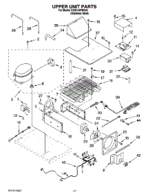 11 - Upper Unit Parts parts for Kitchenaid Refrigerator KSSC48FMS03 from AppliancePartsPros.com