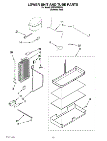 12 - Lower Unit And Tube Parts parts for Kitchenaid Refrigerator KSSC48FMS03 from AppliancePartsPros.com