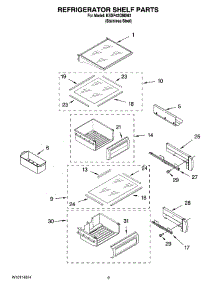 07 - Refrigerator Shelf Parts parts for Kitchenaid Refrigerator KSSP42QMS03 from AppliancePartsPros.com