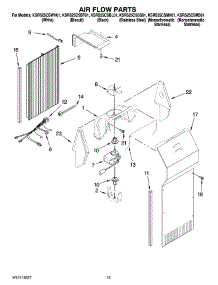 09 - Air Flow Parts parts for Kitchenaid Refrigerator KSRS25CSBL01 from AppliancePartsPros.com