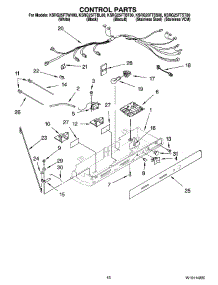 10 - Control Parts parts for Kitchenaid Refrigerator KSRG25FTWH00 from AppliancePartsPros.com