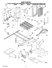 11 - Unit Parts parts for Kitchenaid Refrigerator KSRG25FTWH00 from AppliancePartsPros.com