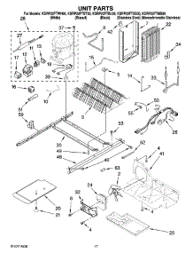 10 - Unit Parts parts for Kitchenaid Refrigerator KSRP22FTBL00 from AppliancePartsPros.com