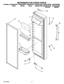 06 - Refrigerator Door Parts parts for Kitchenaid Refrigerator KSRS25CSMK01 from AppliancePartsPros.com