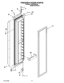10 - Freezer Door Parts parts for Kitchenaid Refrigerator KSSS42FMX03 from AppliancePartsPros.com