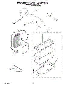 12 - Lower Unit And Tube Parts parts for Kitchenaid Refrigerator KSSS42FMX03 from AppliancePartsPros.com