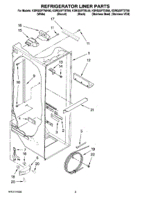 02 - Refrigerator Liner Parts parts for Kitchenaid Refrigerator KSRG22FTBL00 from AppliancePartsPros.com