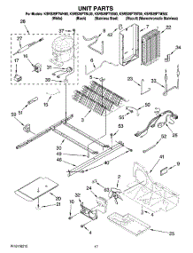 11 - Unit Parts parts for Kitchenaid Refrigerator KSRS25FTMS00 from AppliancePartsPros.com
