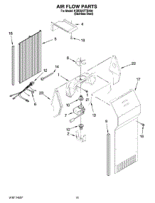 09 - Air Flow Parts parts for Kitchenaid Refrigerator KSRB25FTBX00 from AppliancePartsPros.com