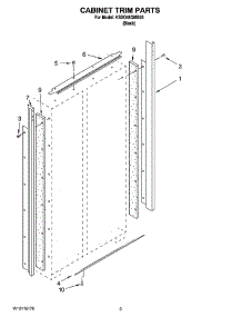 02 - Cabinet Trim Parts parts for Kitchenaid Refrigerator KSSO48QMB03 from AppliancePartsPros.com
