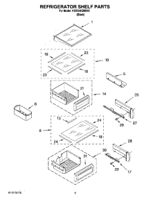 07 - Refrigerator Shelf Parts parts for Kitchenaid Refrigerator KSSO48QMB03 from AppliancePartsPros.com