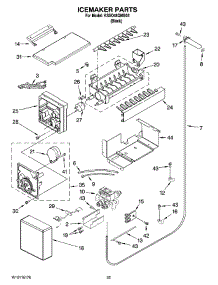 15 - Icemaker Parts parts for Kitchenaid Refrigerator KSSO48QMB03 from AppliancePartsPros.com