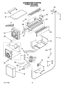 15 - Icemaker Parts parts for Kitchenaid Refrigerator KSSC42QMS03 from AppliancePartsPros.com