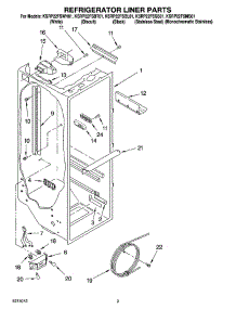 02 - Refrigerator Liner Parts parts for Kitchenaid Refrigerator KSRP22FSSS01 from AppliancePartsPros.com