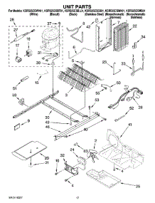 11 - Unit Parts parts for Kitchenaid Refrigerator KSRS25CSWH01 from AppliancePartsPros.com