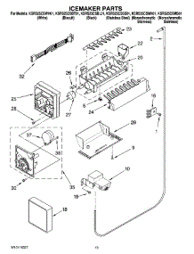 12 - Icemaker Parts, Optional Parts (Not Included) parts for Kitchenaid Refrigerator KSRS25CSWH01 from AppliancePartsPros.com