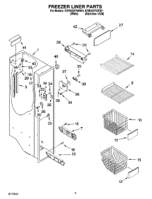 04 - Freezer Liner Parts parts for Kitchenaid Refrigerator KSRX22FSST01 from AppliancePartsPros.com