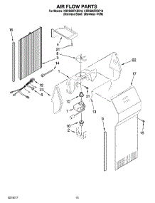 09 - Air Flow Parts parts for Kitchenaid Refrigerator KSRG25FKSS18 from AppliancePartsPros.com