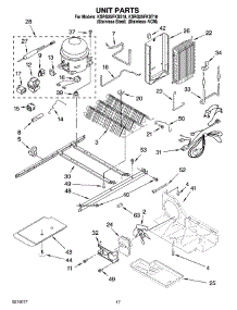 11 - Unit Parts parts for Kitchenaid Refrigerator KSRG25FKSS18 from AppliancePartsPros.com