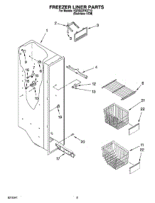 04 - Freezer Liner Parts parts for Kitchenaid Refrigerator KSRD22FKST19 from AppliancePartsPros.com